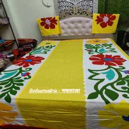 Applic Bed Sheet with 2 Pillow Covers