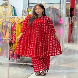 Bexi Batik Co-ords Set (lal Pori)