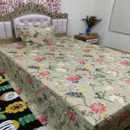 Cotton Bed sheet (+ 2 Pillow Cover)